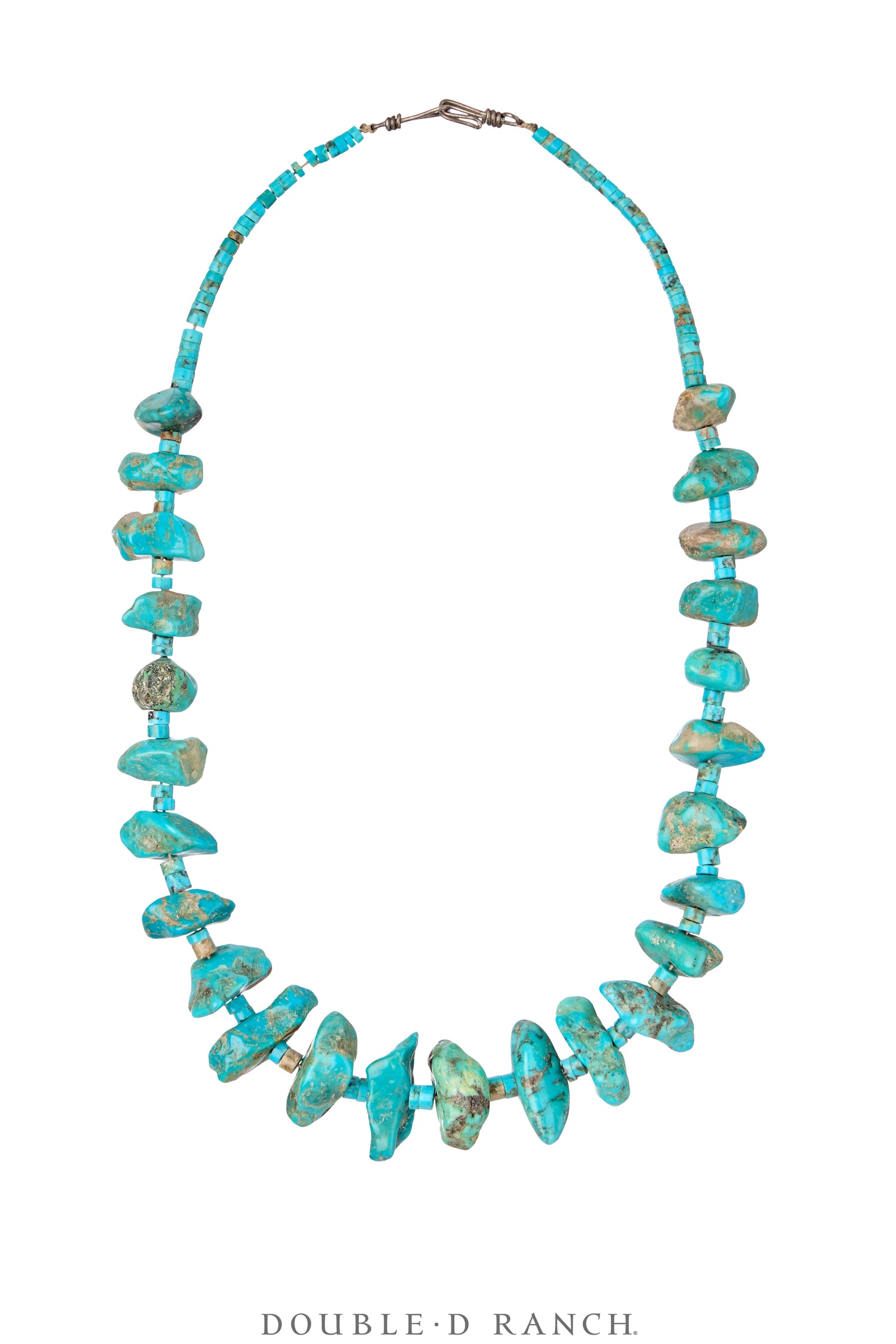 Necklace, Natural Stone, Turquoise, Nugget, Park Avenue Estate, Vintage, 3640