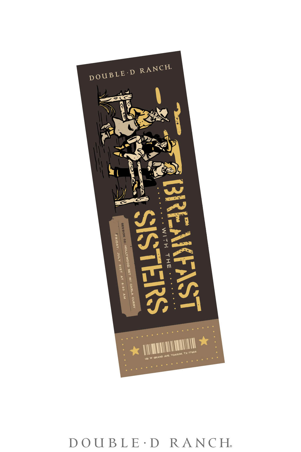 Ticket, Addiction, Yoakum, Breakfast Carla Curry,  Friday, 2026 - 8:30