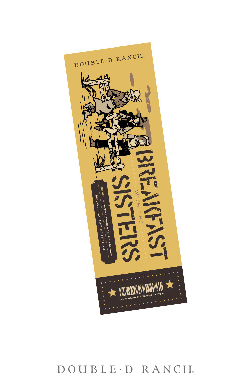 Ticket, Addiction, Yoakum, Breakfast Alanna, Friday, 2026 - 10:00