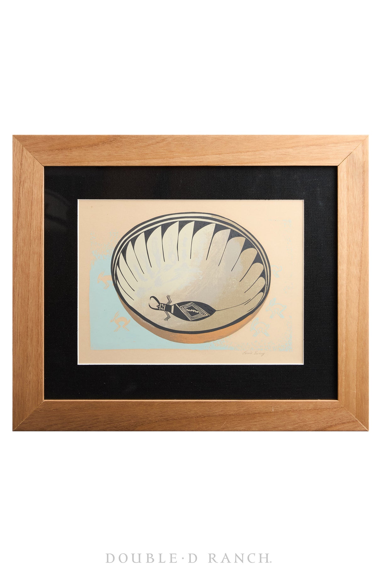 Art, Silkscreen Prints, "Masterpieces of Primitive American Art," Second Seriers by WPA Artist Louie Ewing, Signed, Vintage 1944, 1190