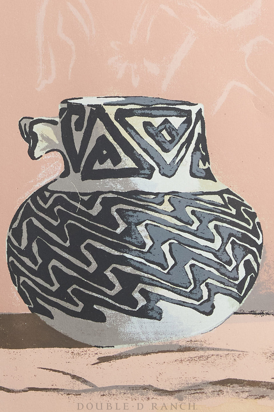 Art, Silkscreen Prints, "Masterpieces of Primitive American Art," Second Series by WPA Artist Louie Ewing, Signed, Vintage 1944 (2)