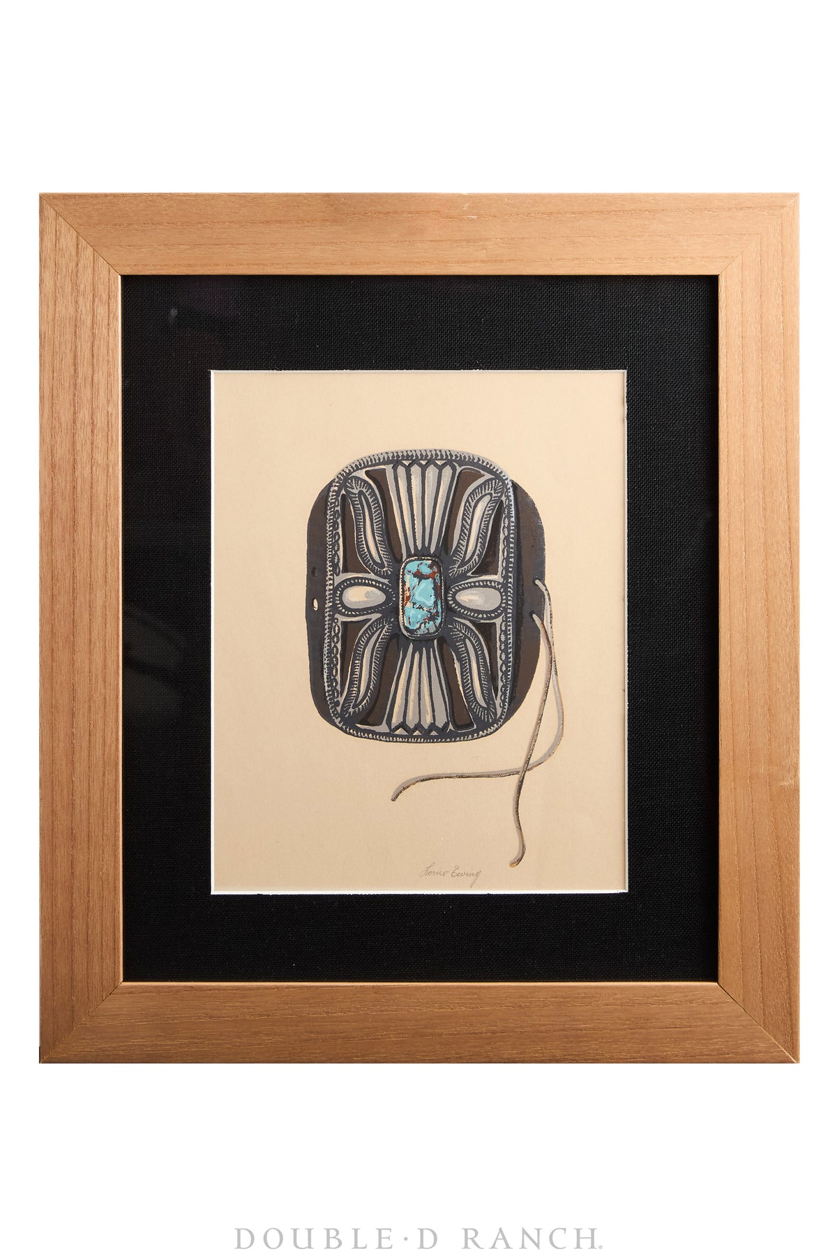 Art, Silkscreen Prints, "Masterpieces of Primitive American Art," by WPA Artist Louie Ewing, Signed, Vintage 1942-1943