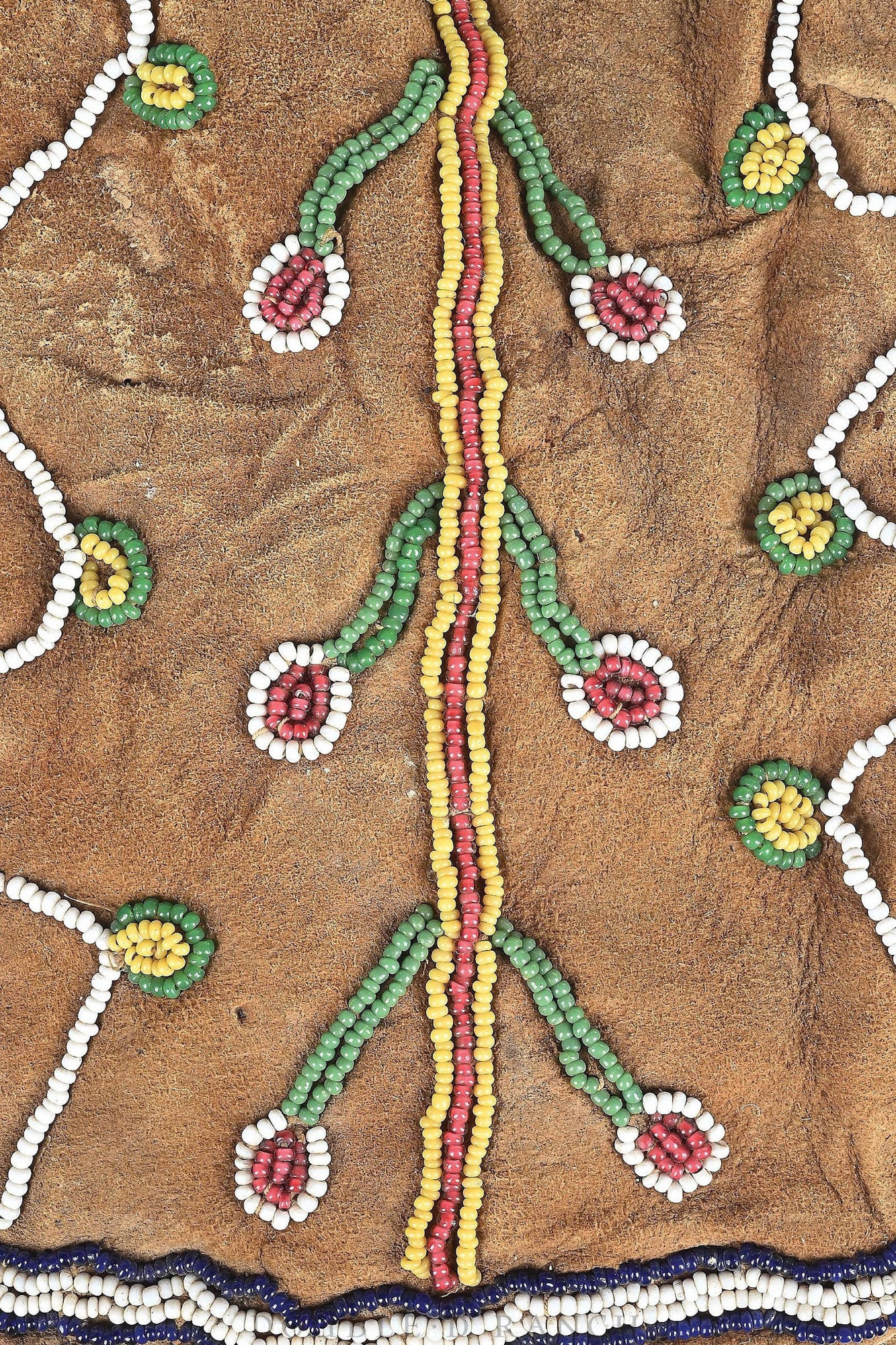 Bag, Native American Beaded, Apache, Artifact, Late 1800's, 1491