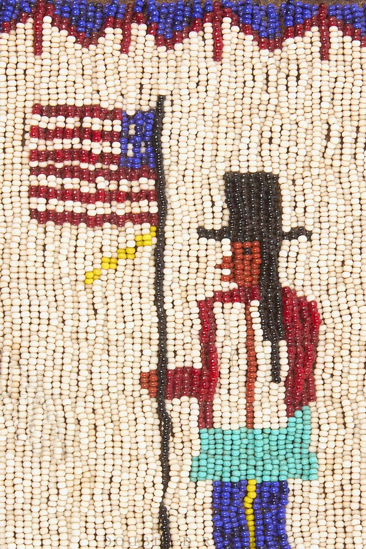 Bag, Native American, Pipe, Beaded, Pictorial, Artifact, Early 20th Century, 1492