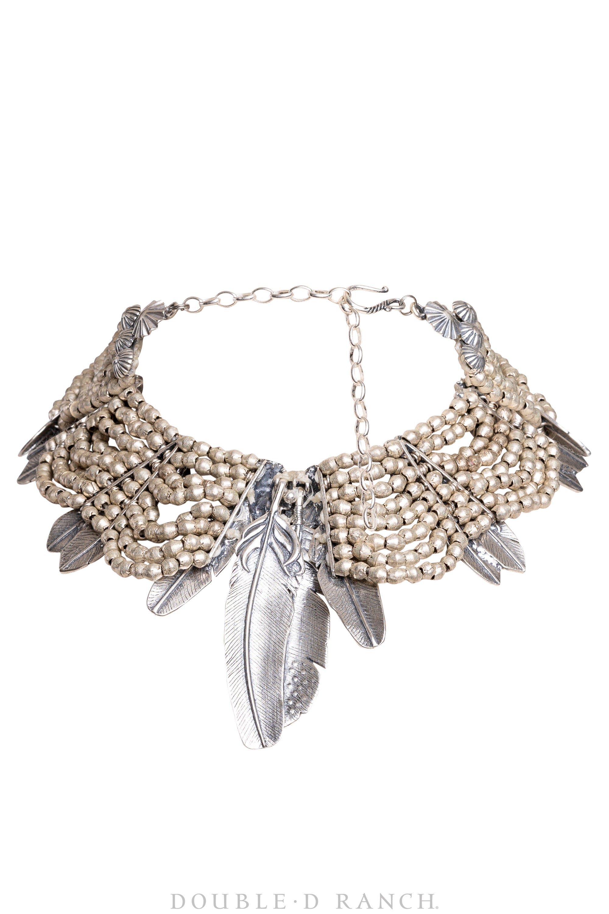 Necklace, Mummy's Bundle, by Double D Ranch, Francesca, Collar, Feathers, 109