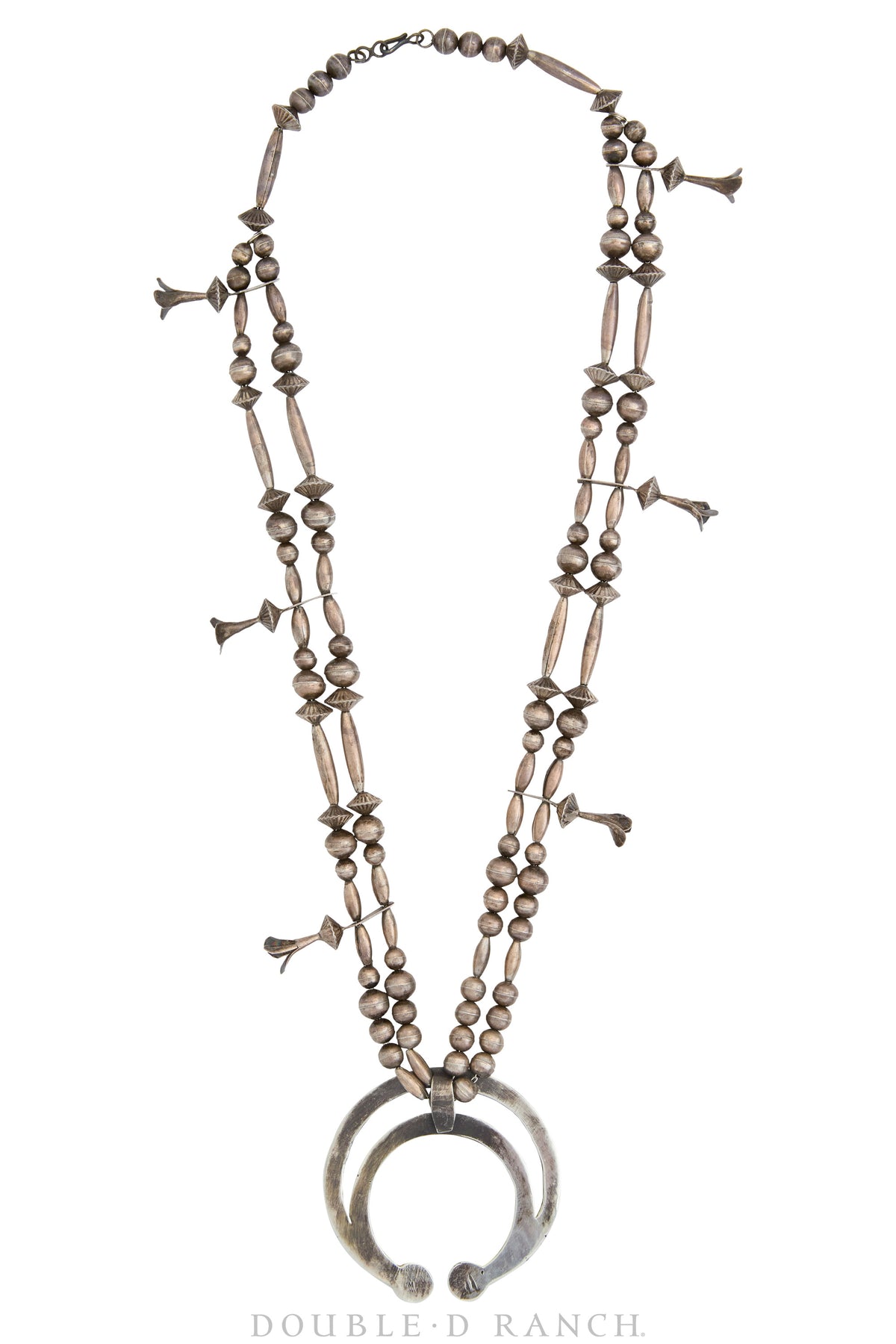 Necklace, Squash Blossom, Sterling Silver, Hallmark, Vintage, 3260