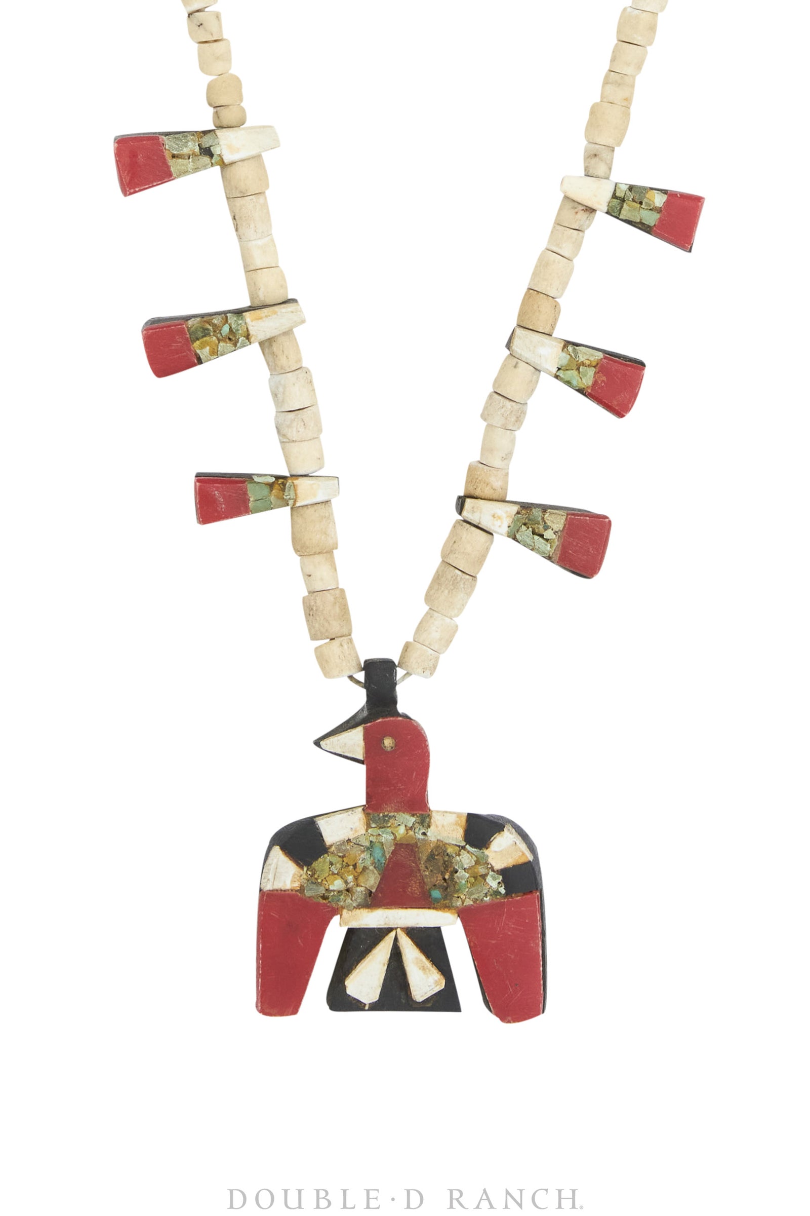 Necklace, Thunderbird, Santo Domingo, Depression, Vintage, 330