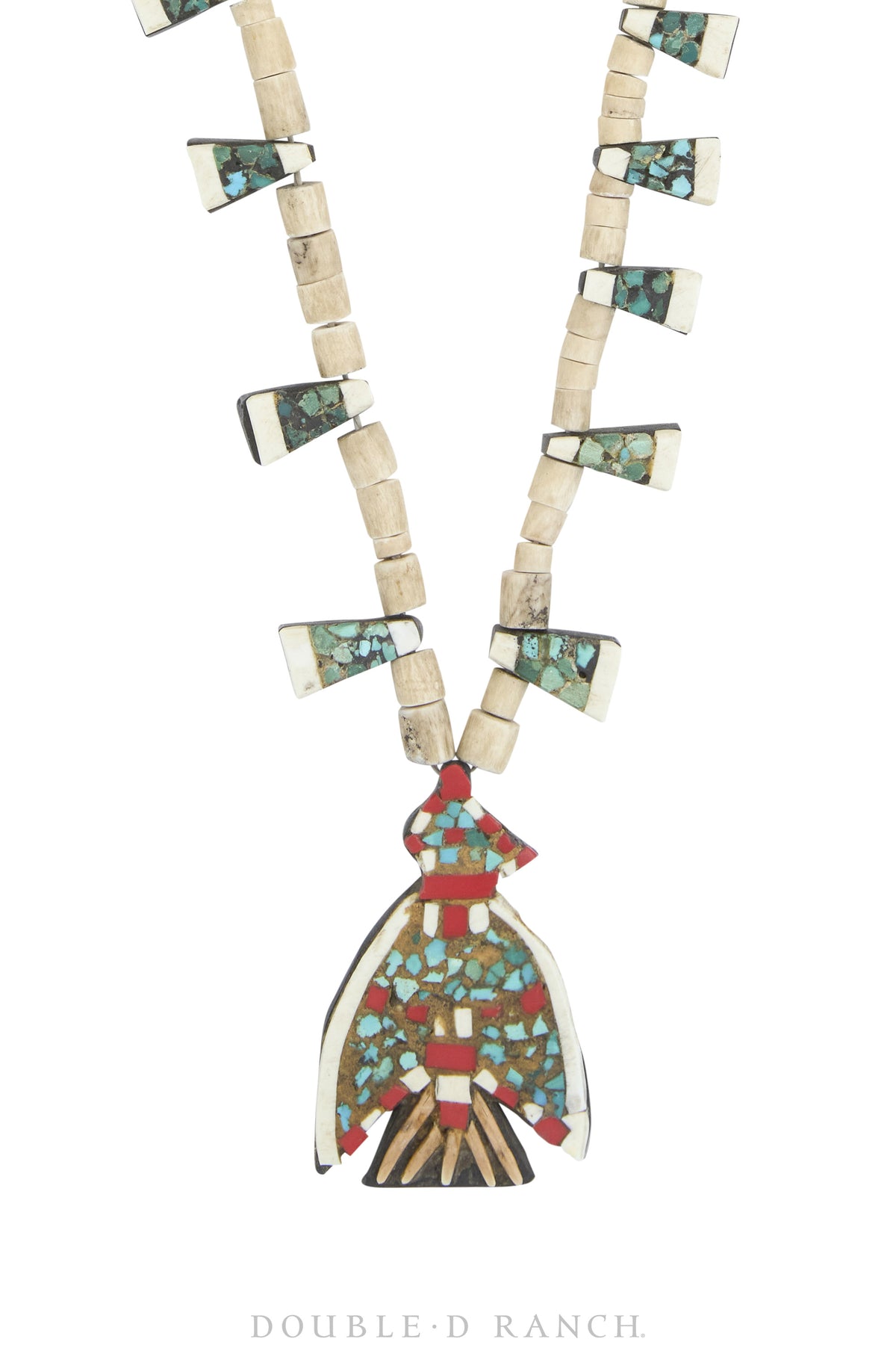 Necklace, Thunderbird Depression, Multi Stone, Santo Domingo, Vintage, 3299