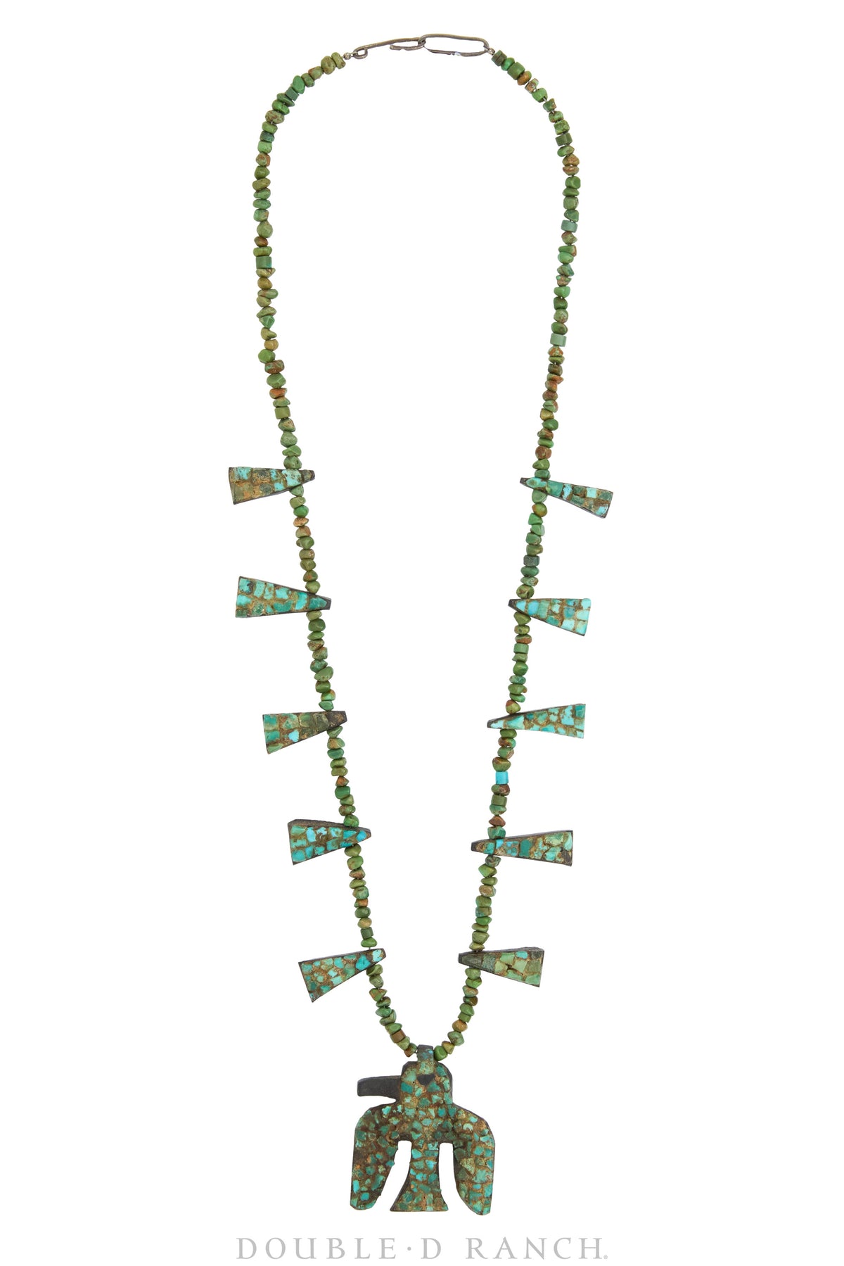 Necklace, Thunderbird, Santo Domingo, Depression, Vintage, 3303
