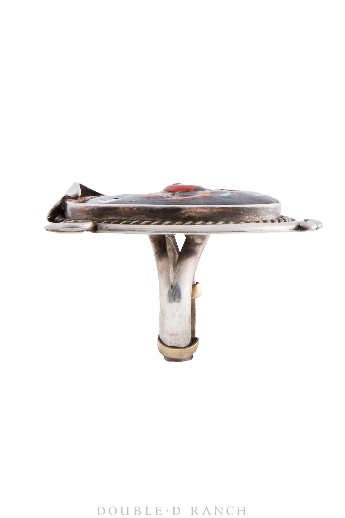 Necklace, Cuff & Ring Set, Inlay, Mudhead Ceremonial Figure, Hallmark, Published, Vintage, 1690