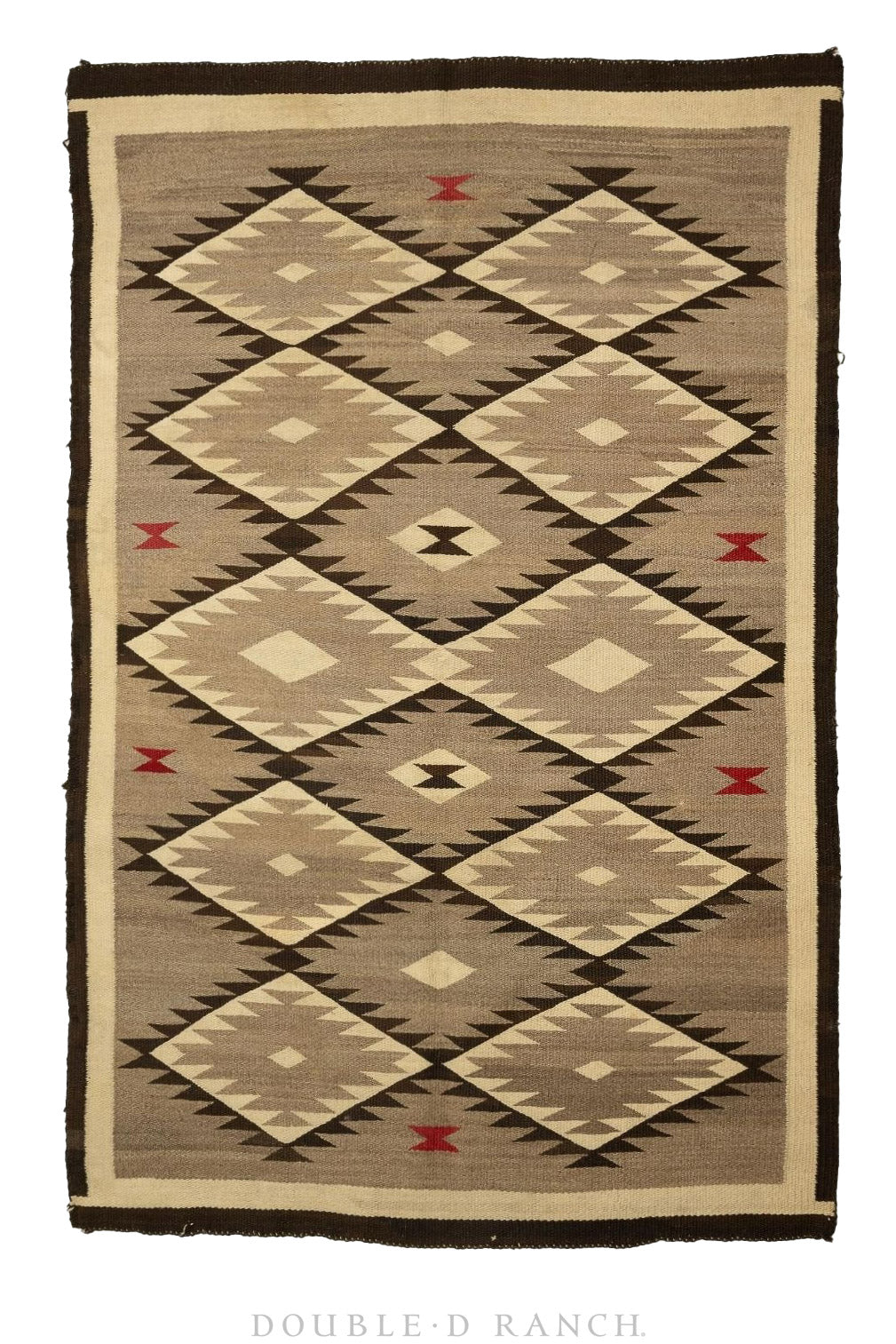 Home, Textile, Rug, Navajo, Crystal, Vintage ‘30s  3"-5" x 5'-3", 176