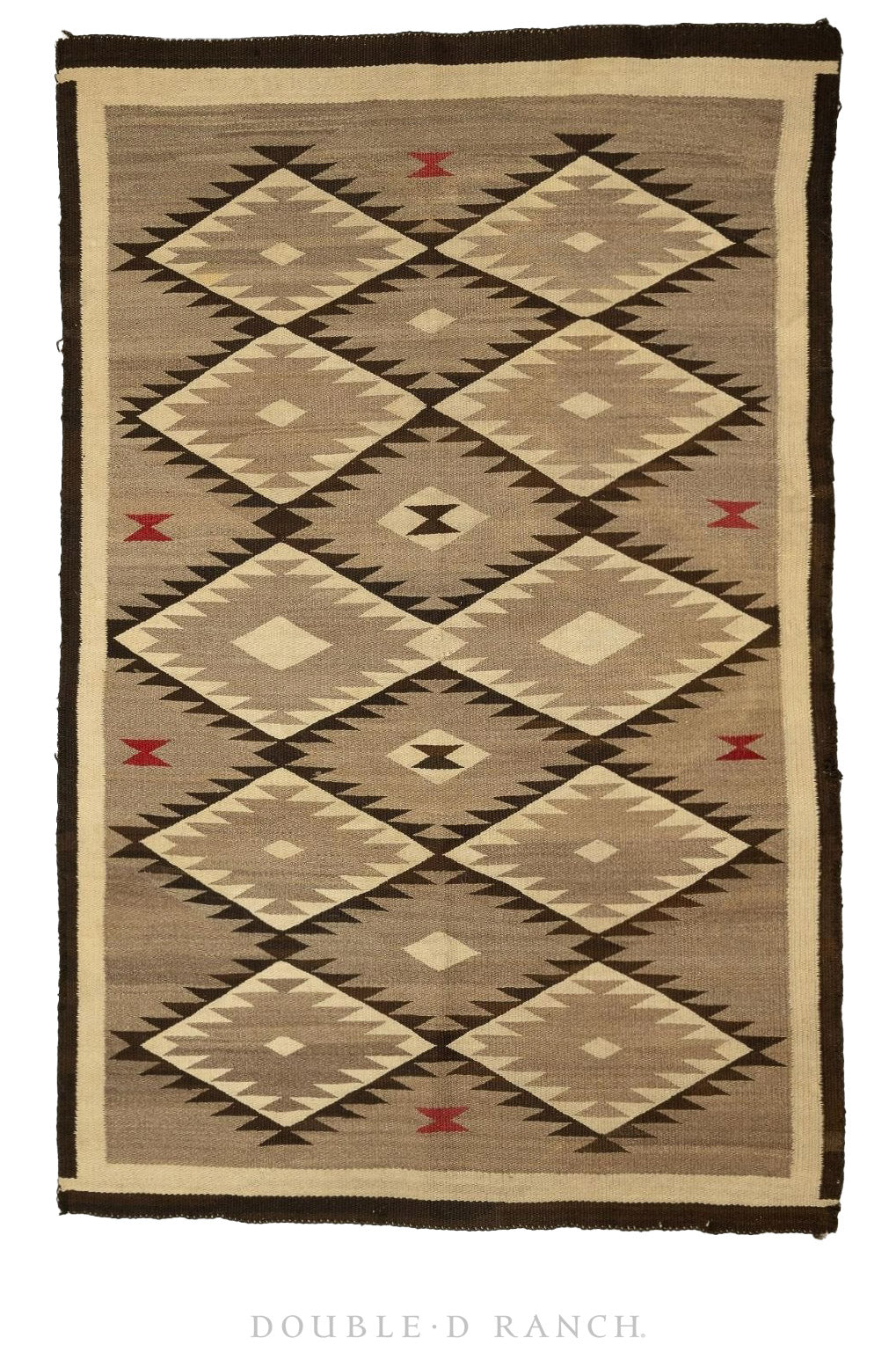 Home, Textile, Rug, Navajo, Crystal, Vintage ‘30s  3"-5" x 5'-3", 176