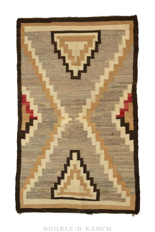 Home, Textile, Rug, Navajo, Crystal, Vintage '40s 2-10