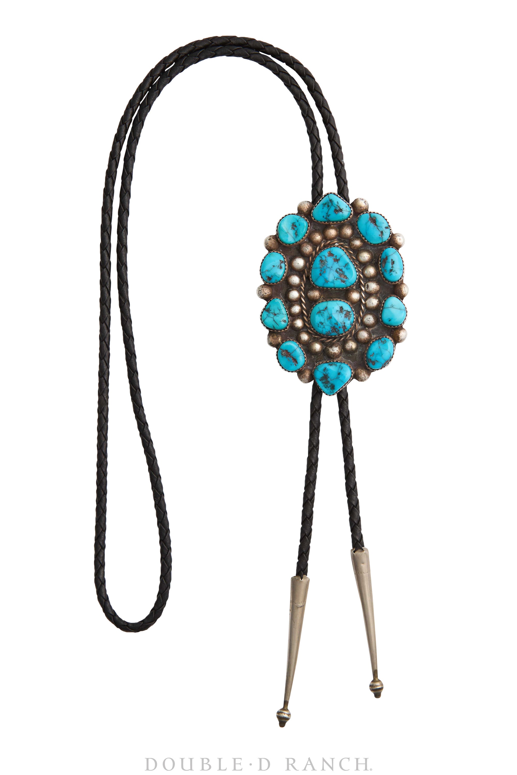 Bolo, Cluster, Turquoise, Hallmark, Vintage, 3215