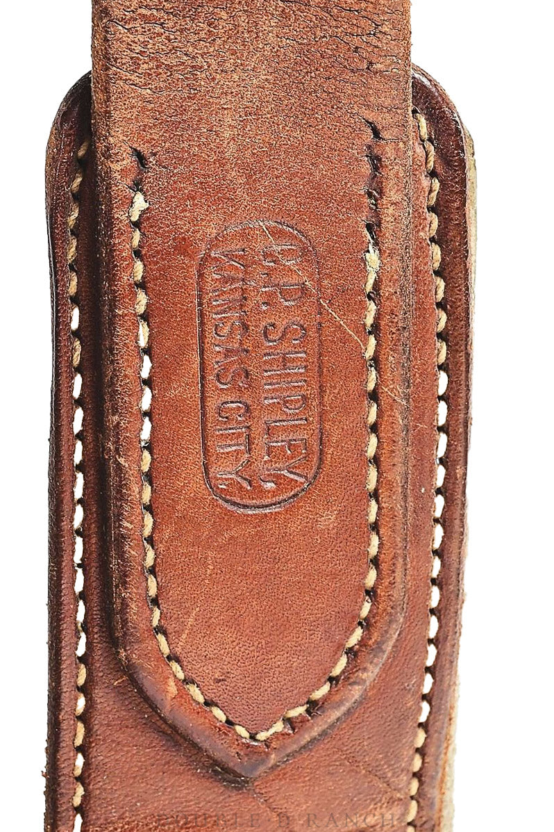 Chaps, Woolies, Purple Angora, C. P. Shipley, Handtooled Leather, Vintage, ‘20s, Provenance, 879