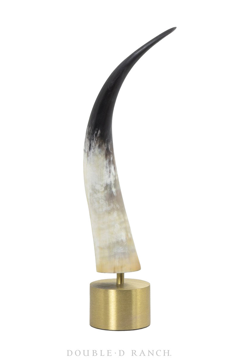 Art, Sculpture, Horn Pedestal, Vintage, 1383