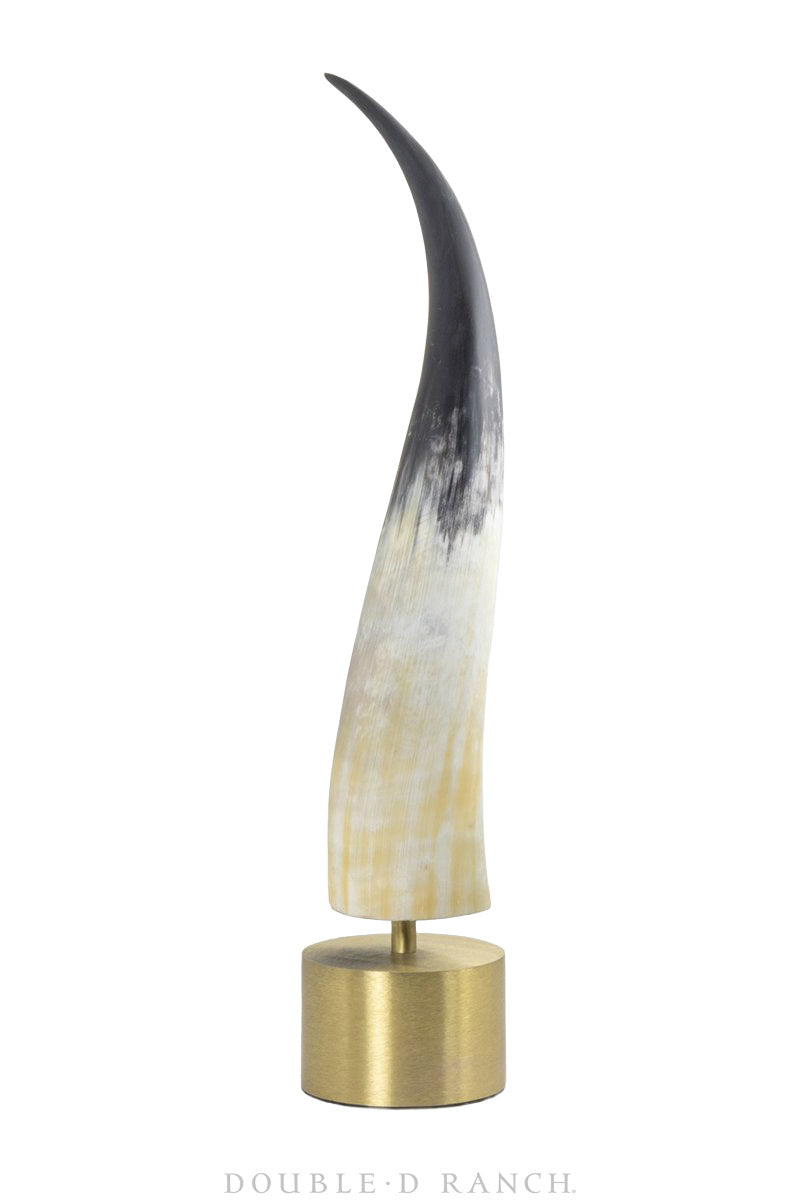 Art, Sculpture, Horn Pedestal, Vintage, 1383