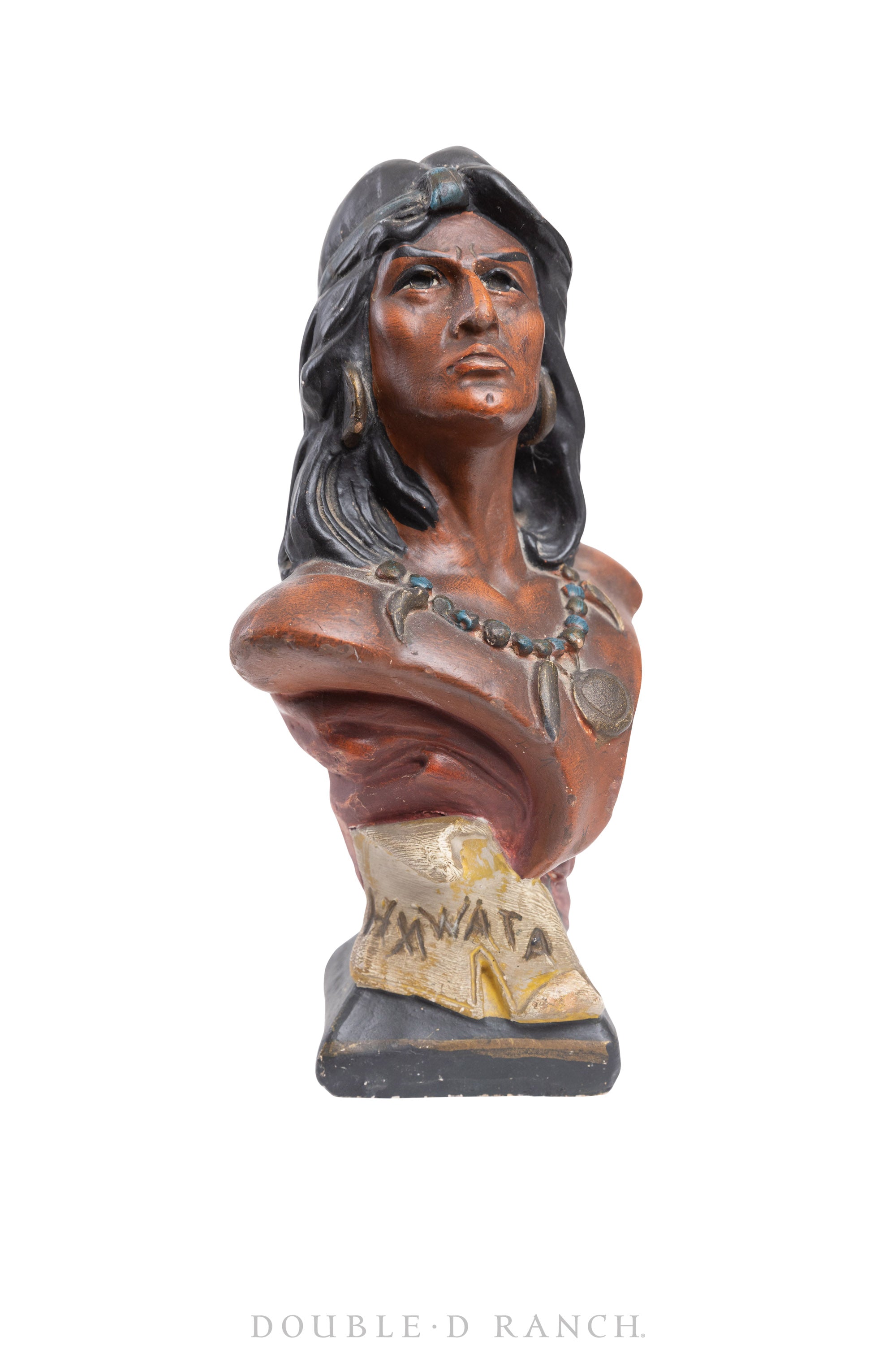 Miscellaneous, Folk Art, Native American Bust, HIAWATA, Tobacco Advertising, ©1910, 809