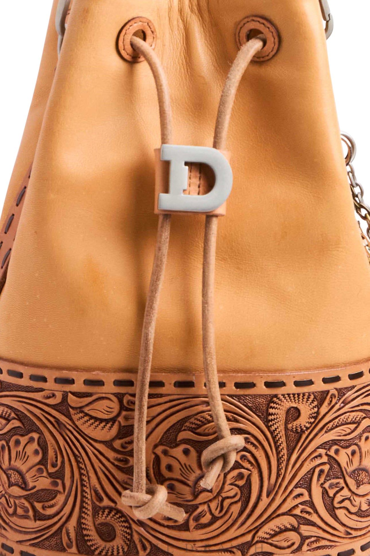 Bag, Tooled Large Bucket Bag, 1255