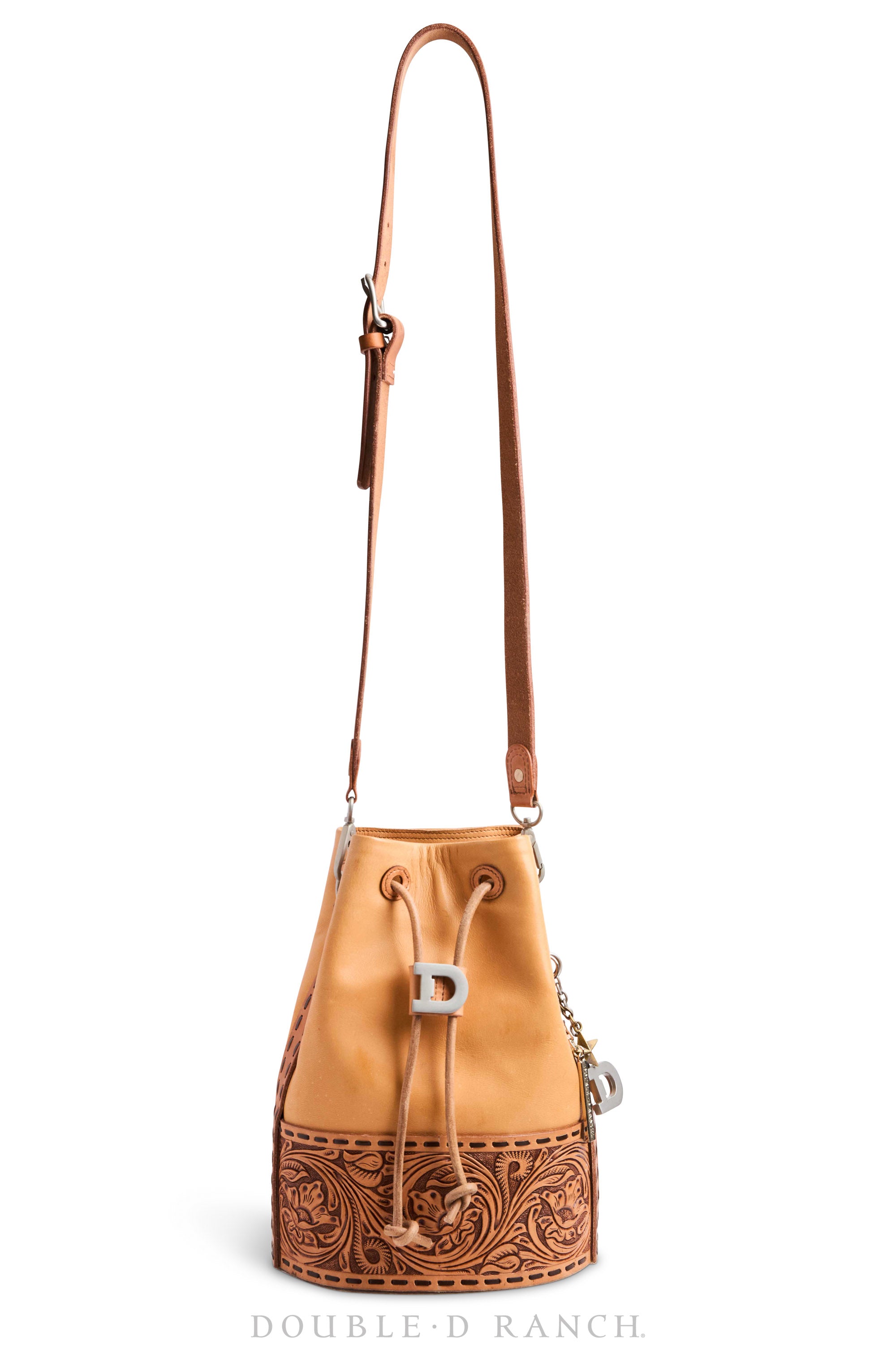 Bag, Tooled Large Bucket Bag, 1255