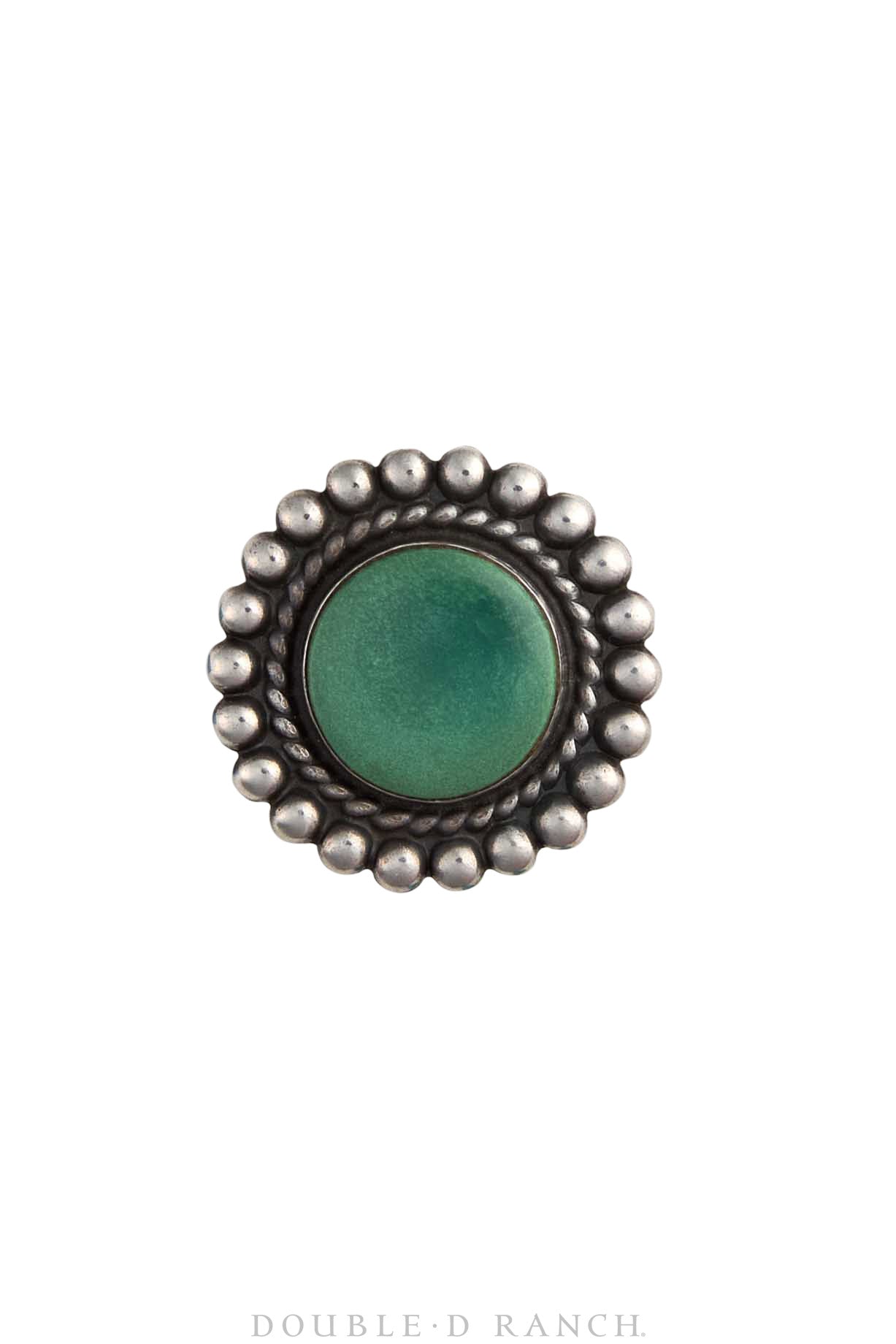 Ring, Fred Harvey Railroad Era, Turquoise, Vintage, 1610