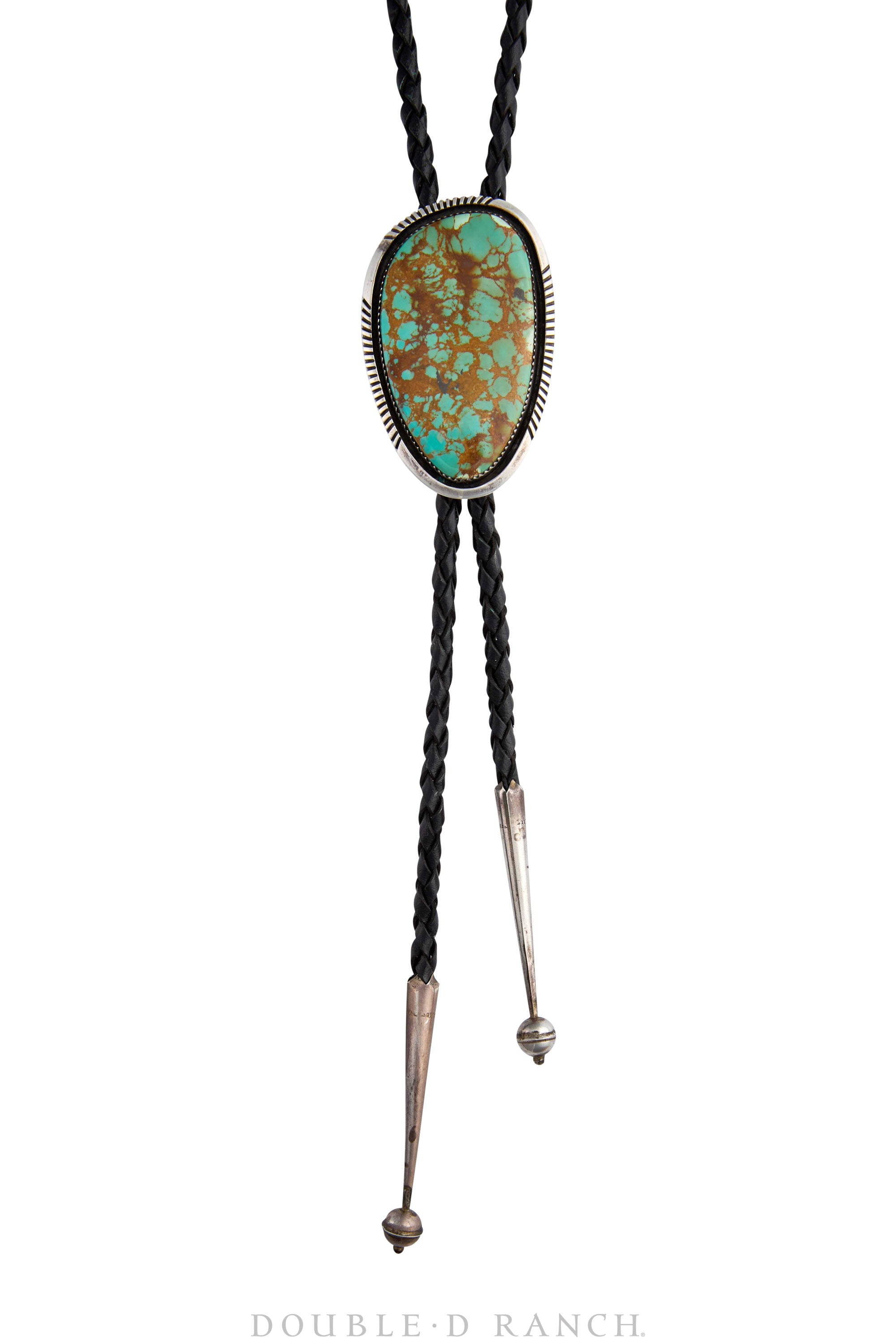 Bolo, Natural Stone, Turquoise, Hallmark, Vintage, 3279