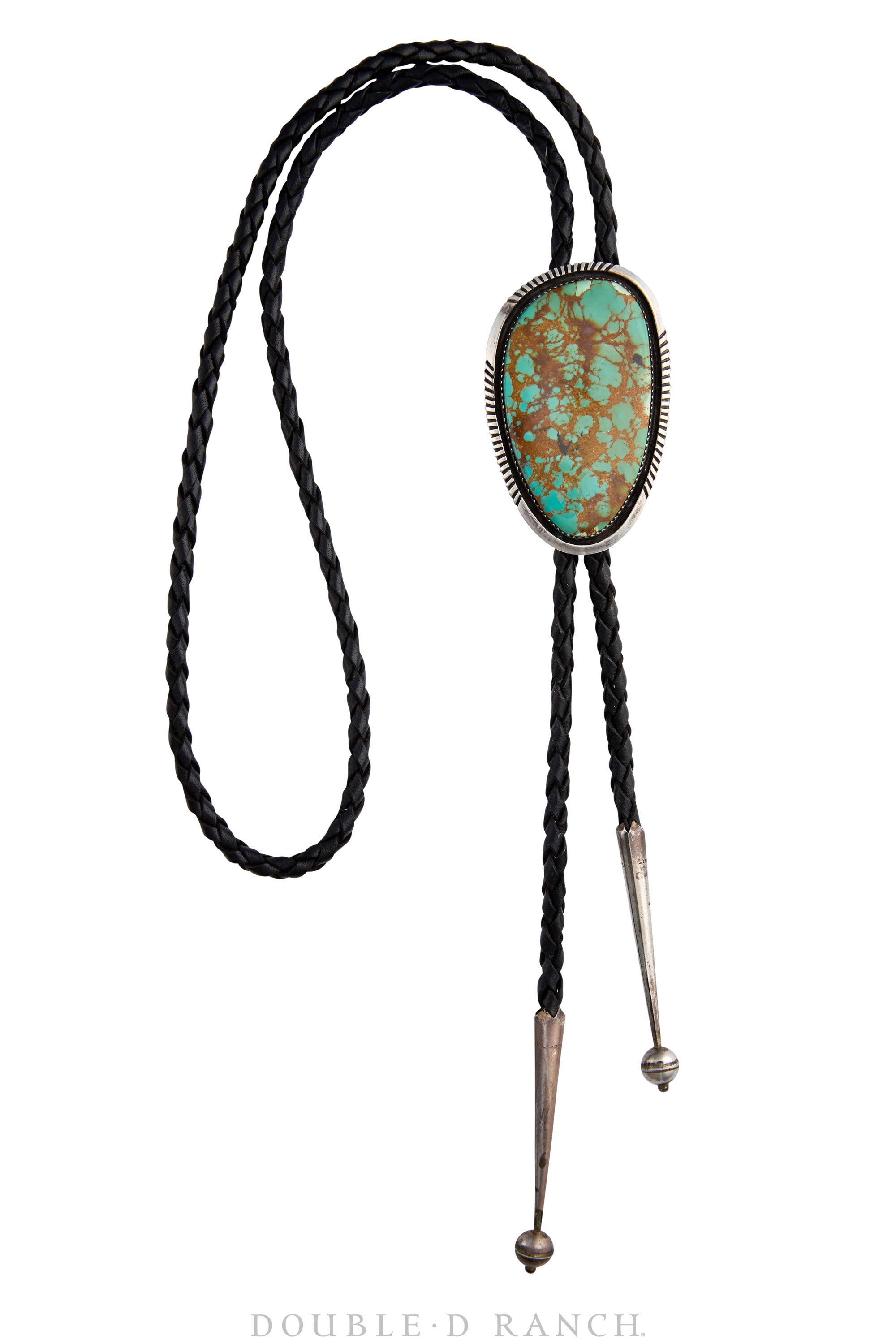 Bolo, Natural Stone, Turquoise, Hallmark, Vintage, 3279