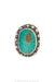 Ring, Natural Stone, Turquoise, Single Stone, Vintage, 1475