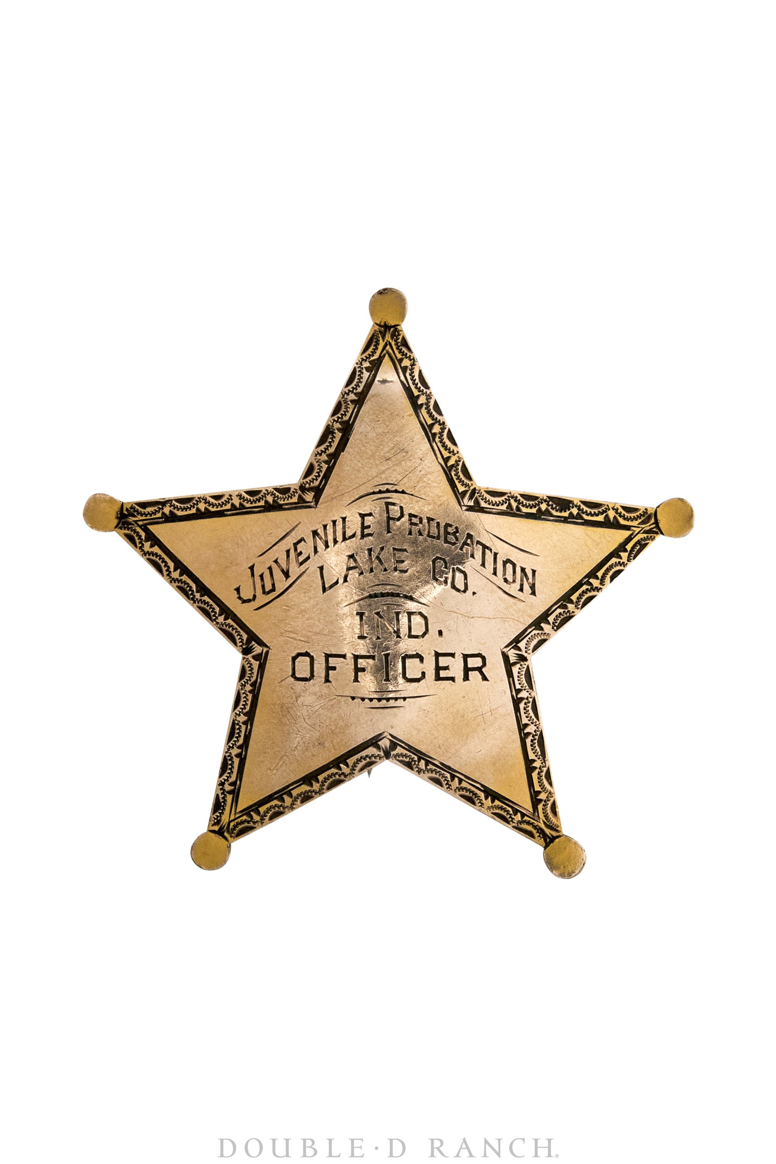 Pin, Badge, Juvenile Probation Officer, Lake Co. IND., Original, Vintage, 1085