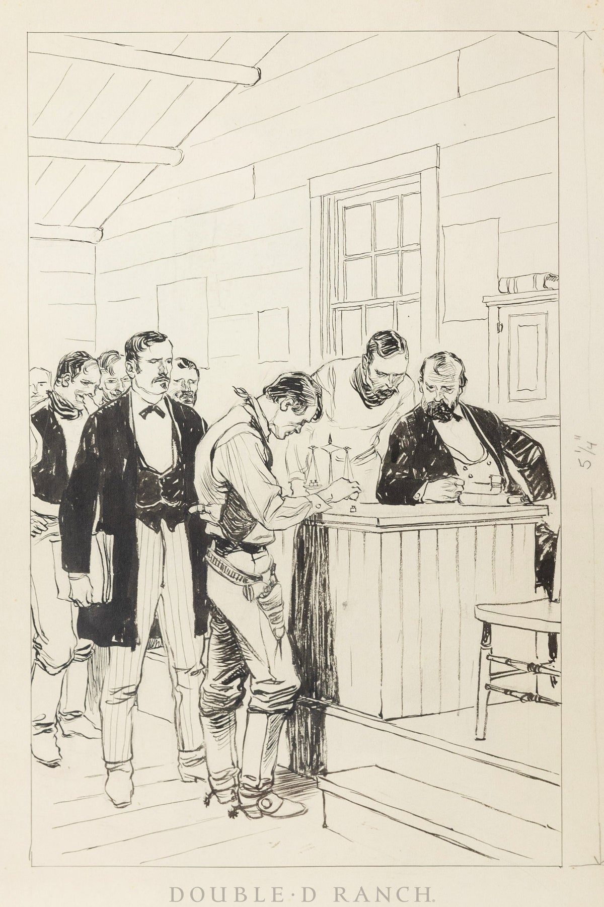 Art, Book Illustrations, Pen & Ink, Herbert Morton Stoops, Set of 4, 1238A