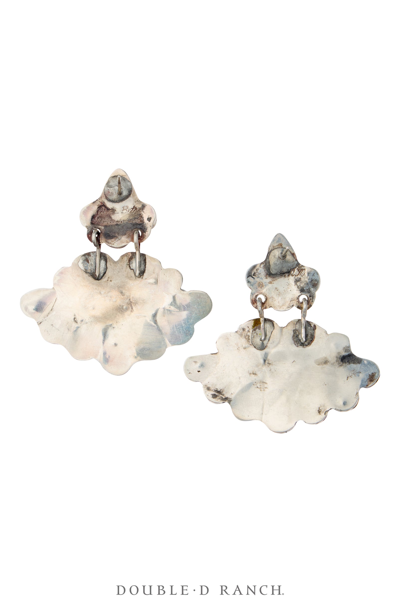 Earrings, Oscar Betz, Chandelier, Turquoise, Hallmark, Contemporary, 2356