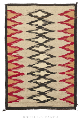 Home, Textile, Rug, Navajo, Eye Dazzler, Vintage, Early 20th Century, 195