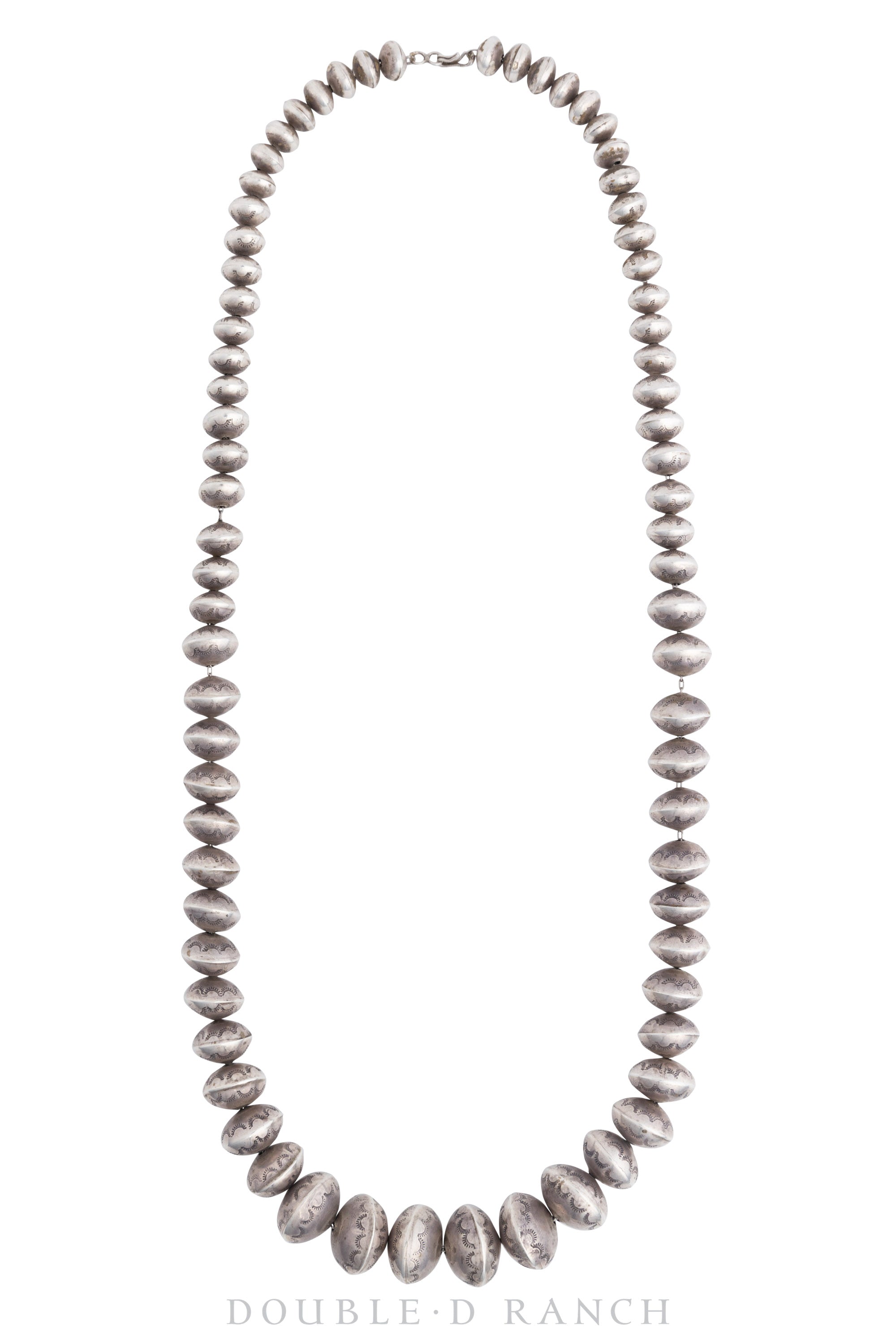Necklace, Desert Pearl, Round, Stampwork, Vintage, 3018