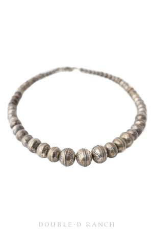Necklace, Desert Pearls, Sterling Silver, Vintage, 1940