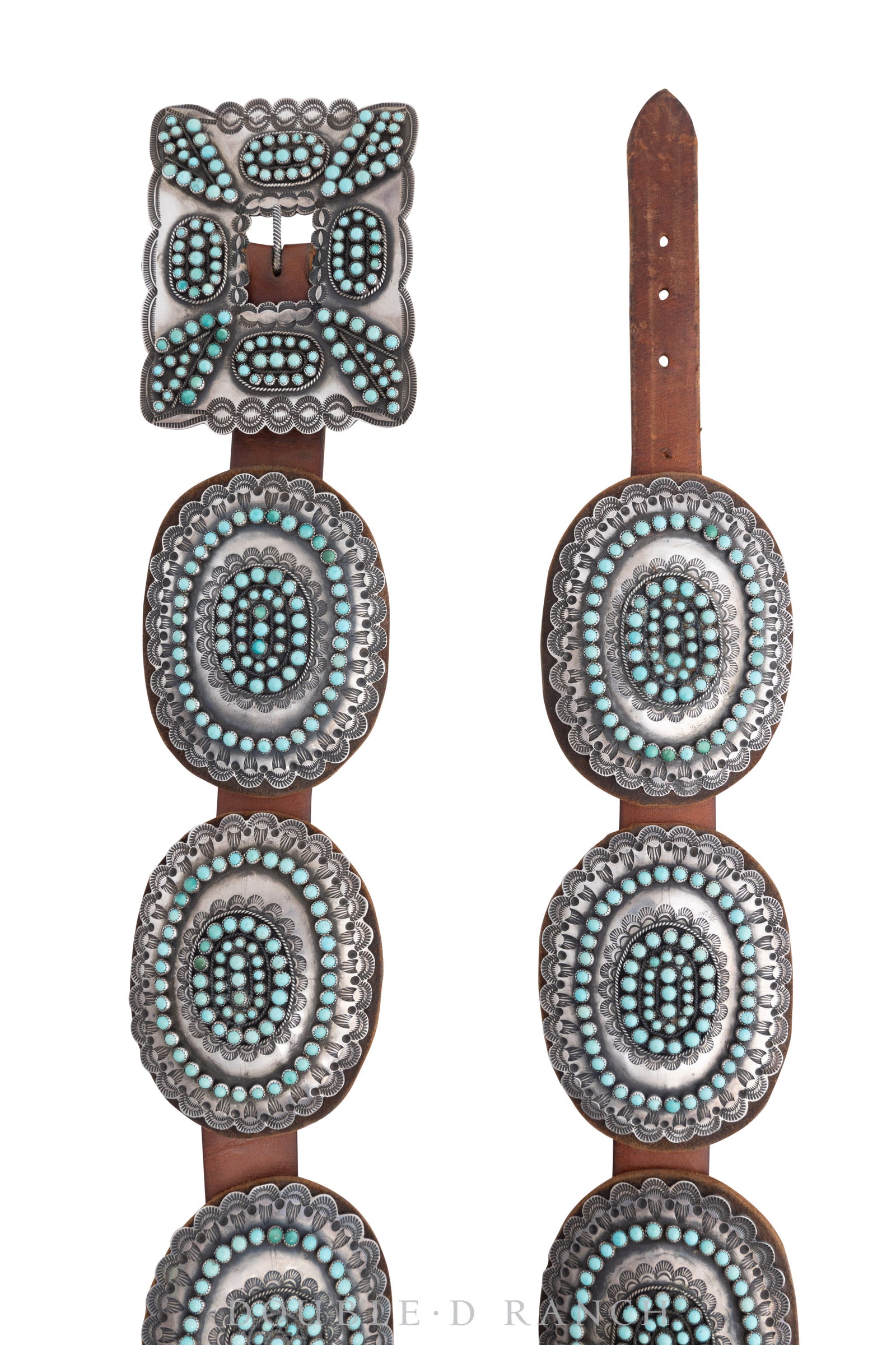 Belt, A Vintage, Concho, Turquoise, Snake Eye, Outstanding, Hallmark, Vintage, 508