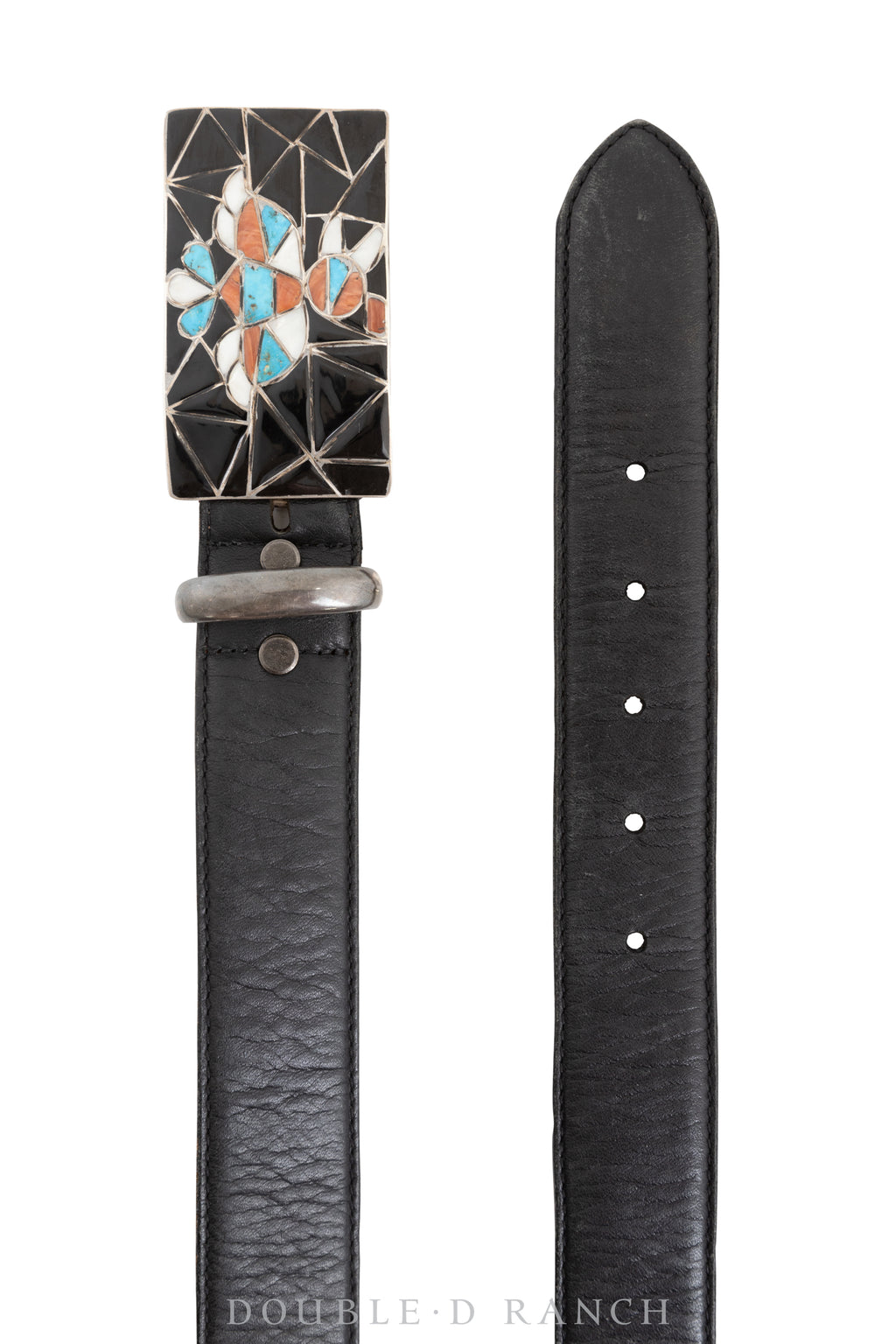 Belt, A Vintage, Buckle, Inlay, Thunderbird, Fishscale  display picture 1