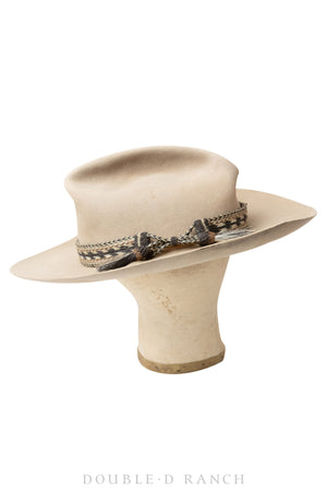 Miscellaneous, Hat, Vintage, 101 Ranch, 18X, Horsehair Band, Attributed to Bill Pickett, Antique, 766