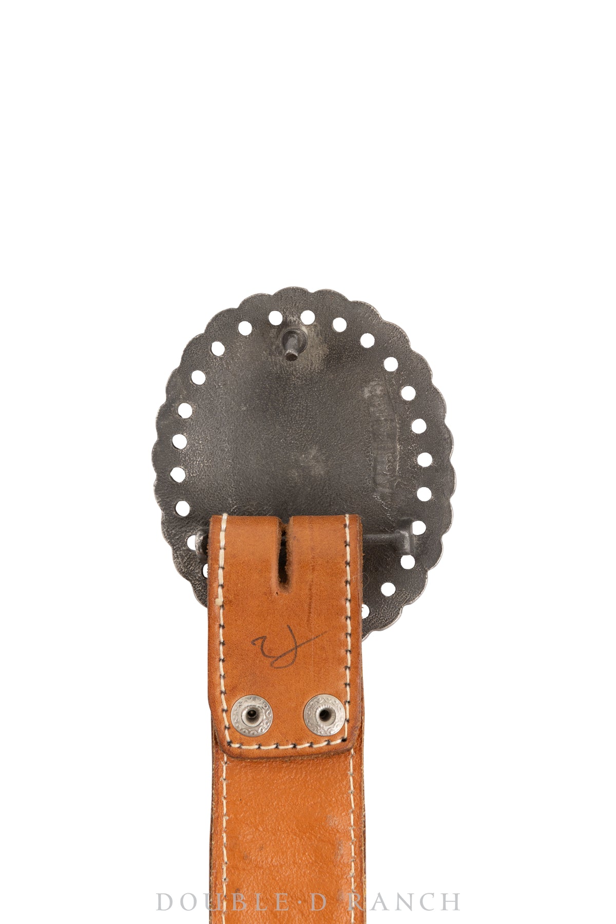 Belt, A Vintage, Buckle, Concho, Turquoise, Single Buckle, Hallmark, Vintage, 553