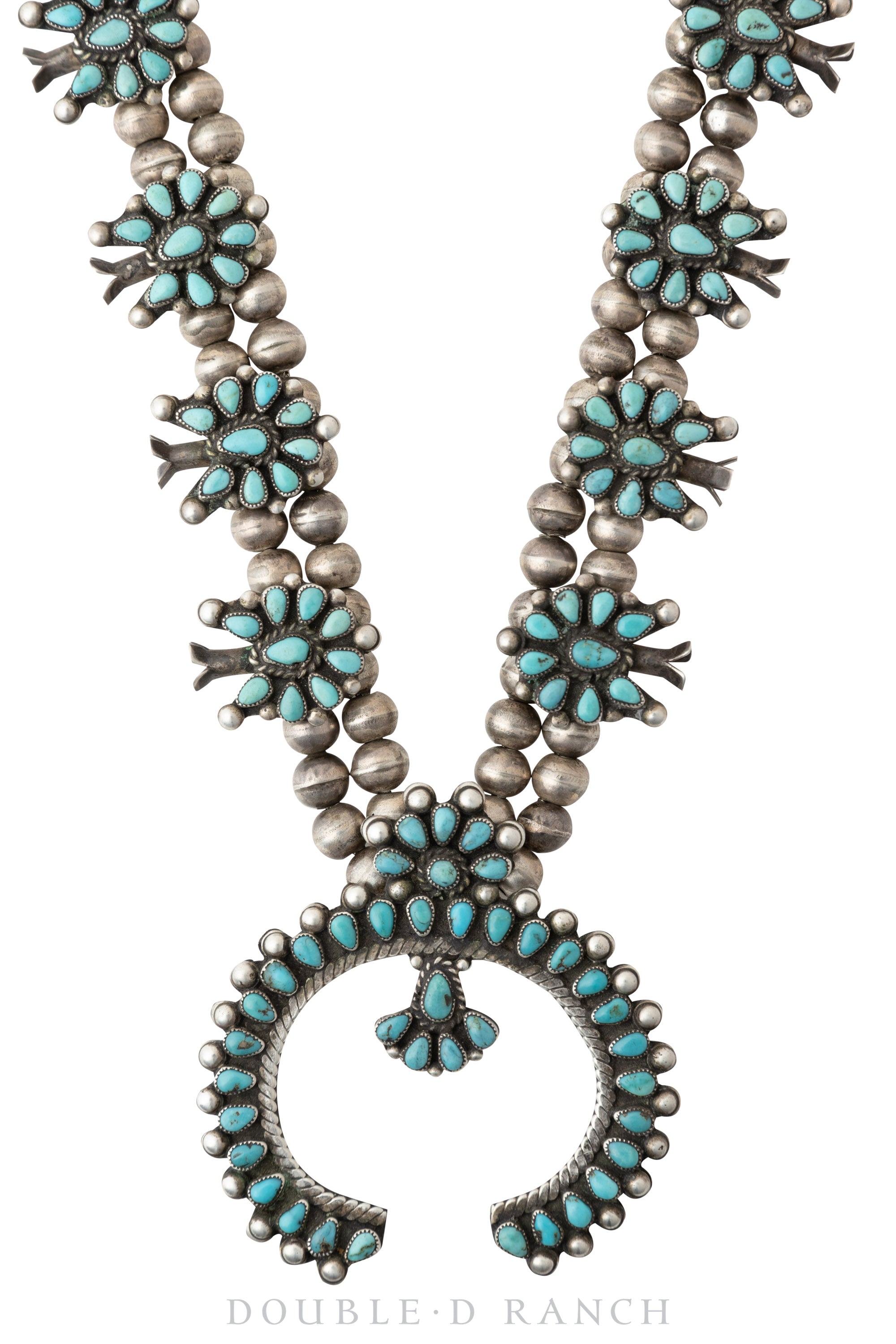 The Lone Pine Turquoise Squash Blossom Necklace Set – Calli Co. Silver