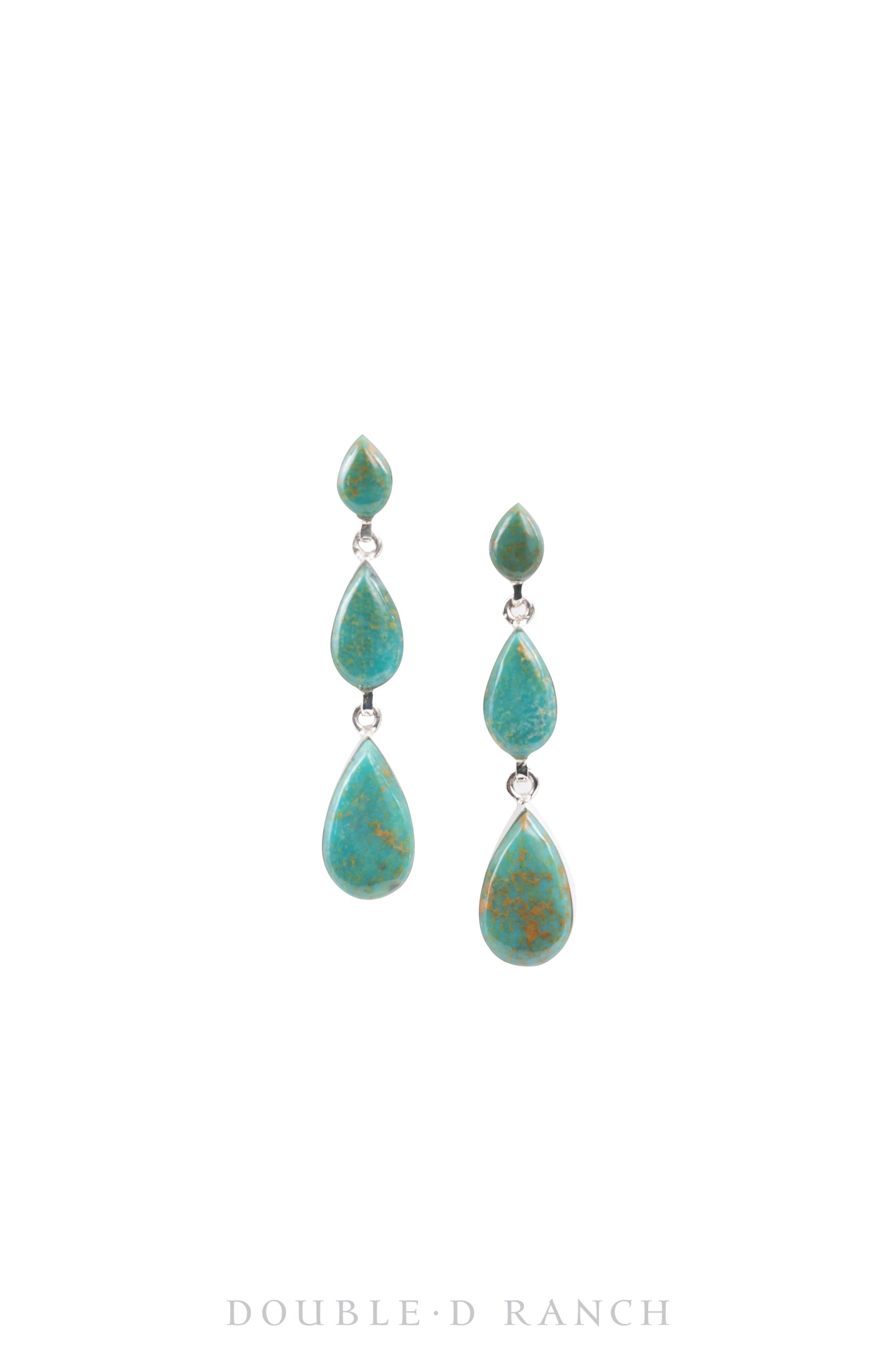 Earrings, Drops, Turquoise, Hallmark, Contemporary, 1429