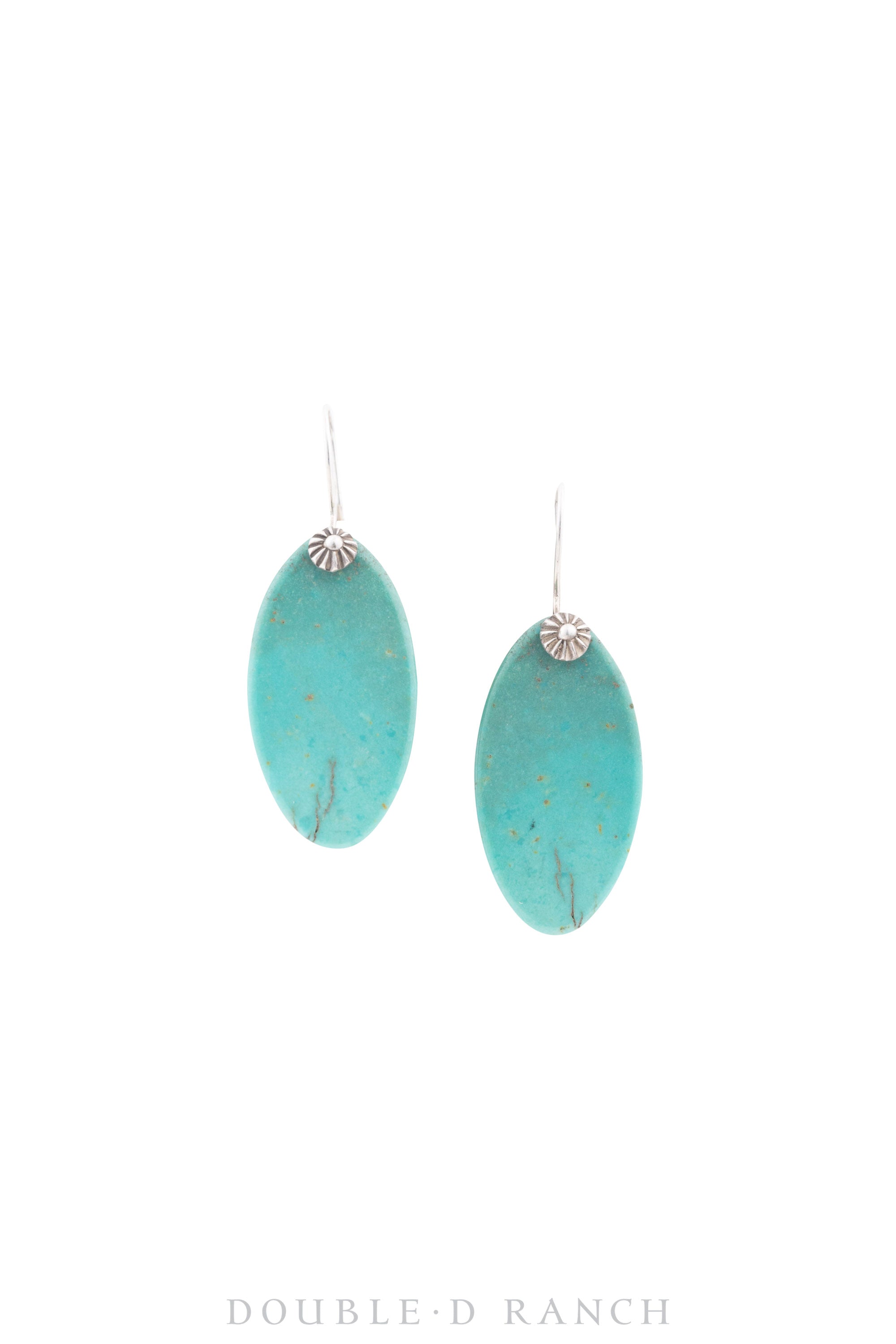 Earring, Slab, Turquoise, Tabs, Contemporary, 1333