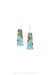 Earrings, Inlay, Turquoise Composite, Artisan, Contemporary, 1354