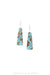 Earrings, Inlay, Turquoise Composite, Artisan, Contemporary, 1352