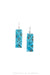 Earrings, Inlay, Turquoise Composite, Artisan, Contemporary, 1351