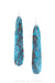 Earrings, Slab, Turquoise, Artisan, Contemporary, 1357