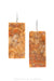 Earrings, Slab, Apple Coral Composite, Artisan, Contemporary, 1359