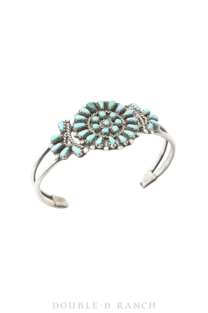 Cuff, Childs, Turquoise, Cluster, Vintage, 3081