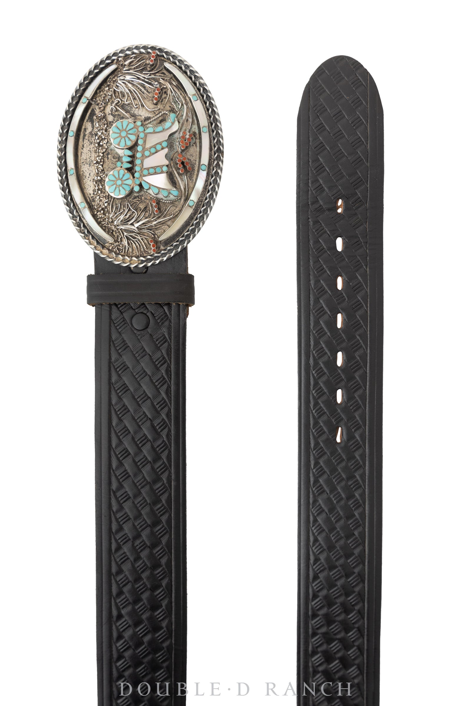 Bolo & Belt Set, Inlay, Conestoga Wagon, Dishta, Hallmark, Vintage, 1693