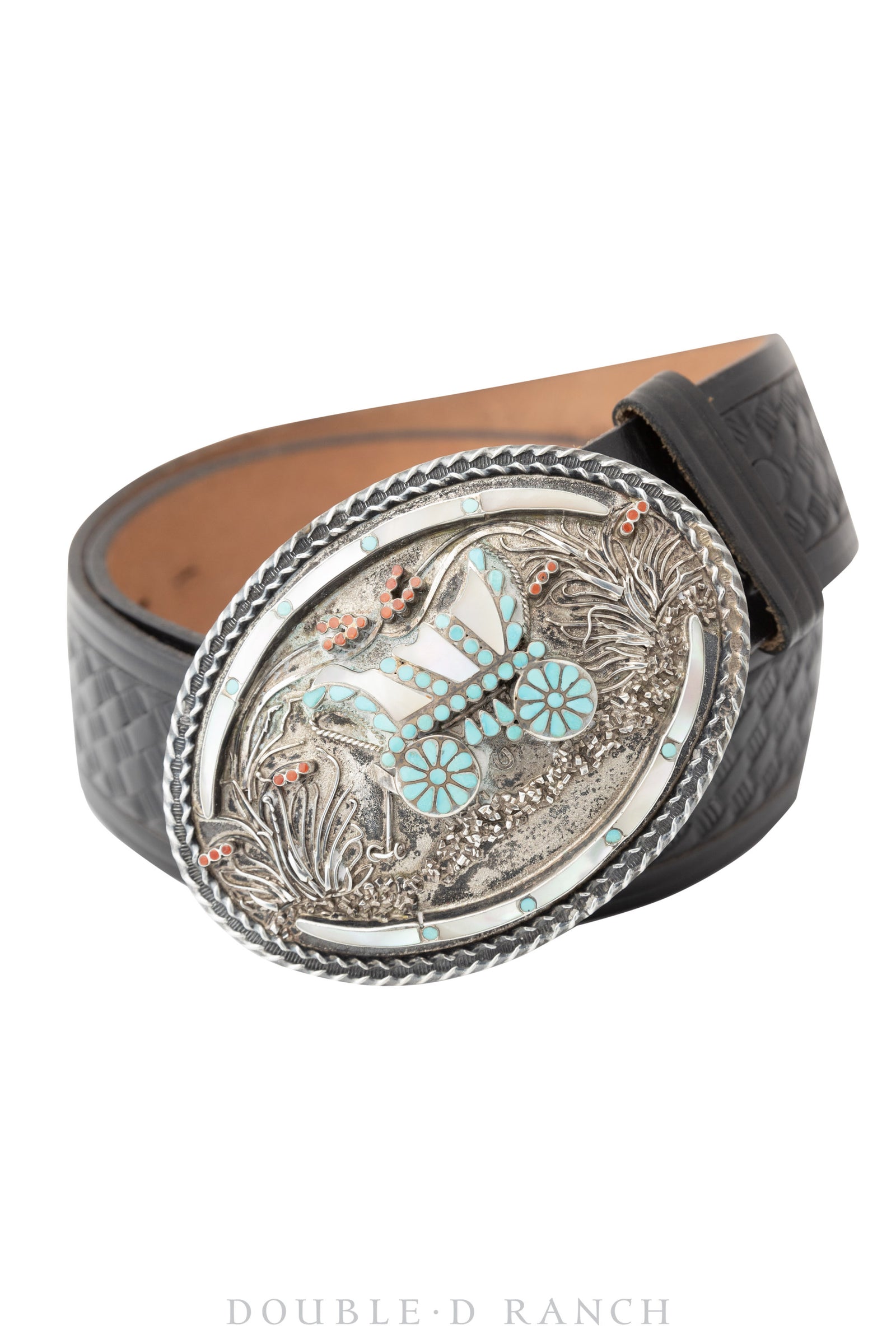 Bolo & Belt Set, Inlay, Conestoga Wagon, Dishta, Hallmark, Vintage, 1693