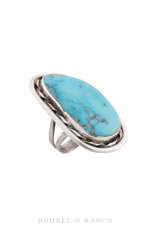 Ring, Natural Stone, Turquoise, Vintage, Old Pawn, 1325